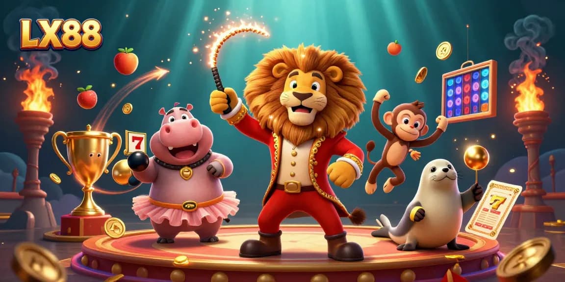 Play thrilling slots at LX88 with engaged characters and dynamic elements showcasing a lively casino atmosphere.