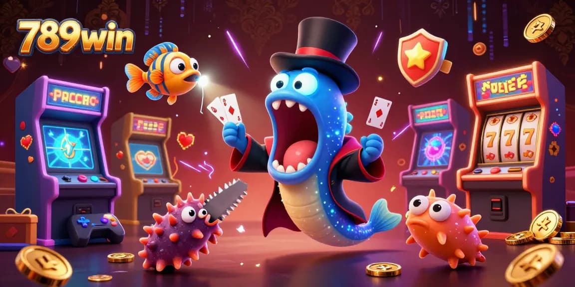 Engage with 789win's vibrant illustration showcasing unique casino elements and immersive experiences.
