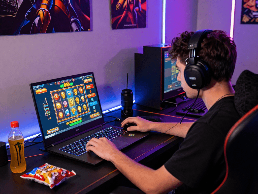 Exciting slot88 gaming session with colorful visuals and immersive atmosphere.