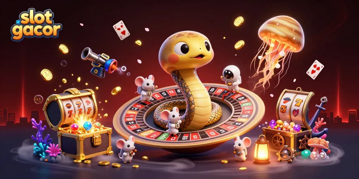 Engage with the thrilling slot gacor experience among cosmic characters in a dynamic 3D scene.