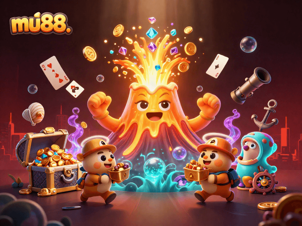 Engage with mu88. through a vibrant 3D scene of thrilling casino adventures.