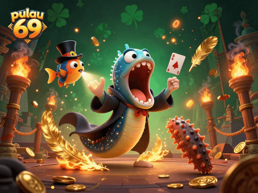 Experience the thrill of pulau 69 as a whimsical deep-sea gambling event unfolds.