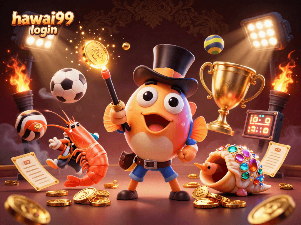Enhance your gaming experience with hawai99 login featuring a vibrant underwater scene of characters and sports elements.