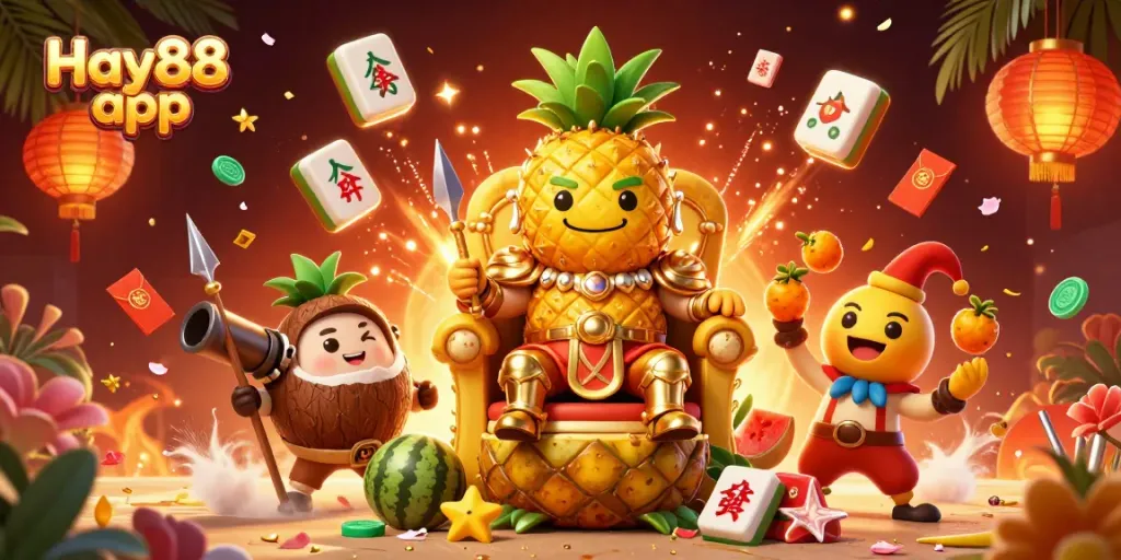 Experience the thrill of the Hay88 app, featuring vibrant characters and dynamic gaming elements.