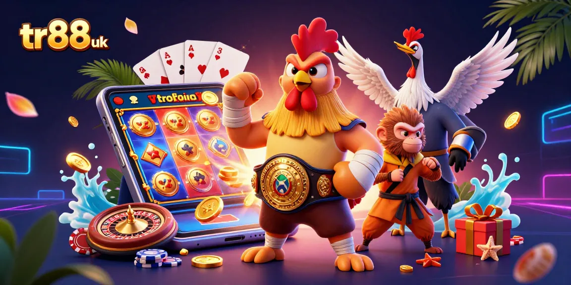 Experience excitement at tr88 uk with vibrant 3D characters amid dynamic casino elements and slots.