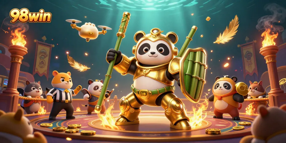 Engage in thrilling gameplay at 98win with an exciting casino-themed arena full of vibrant action and golden rewards.