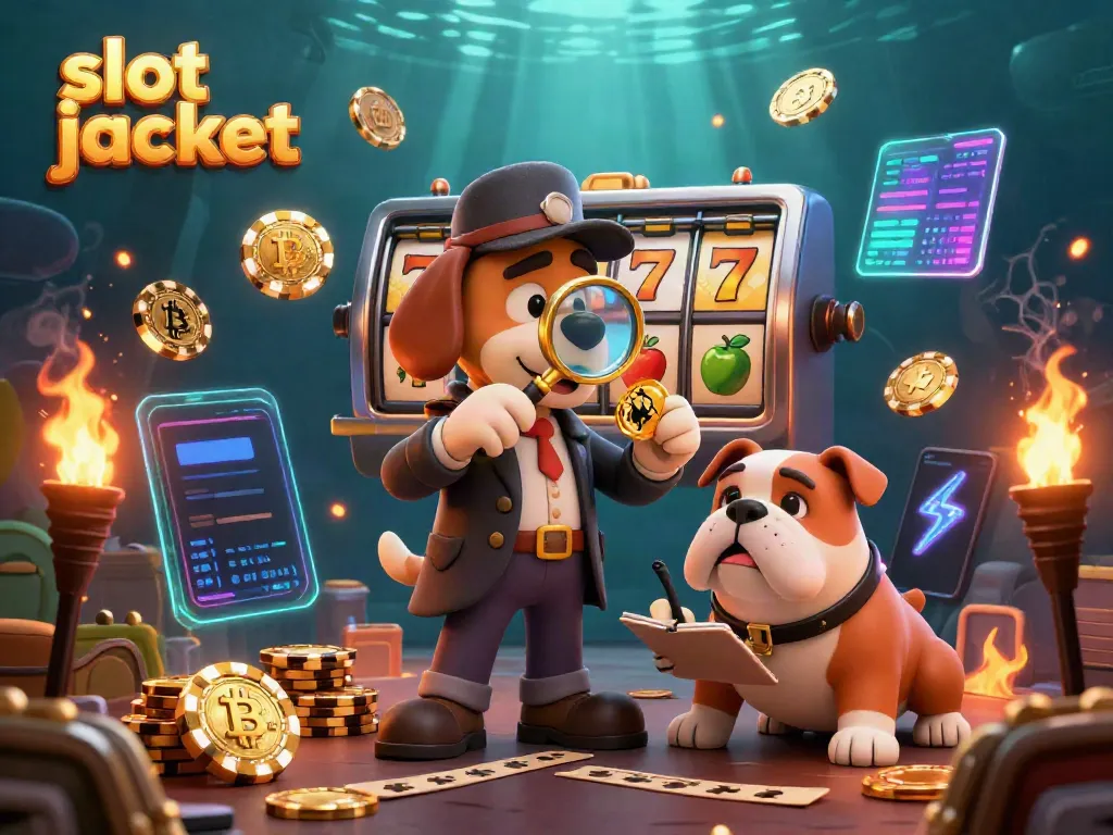 Experience the thrill of slot jackpots with our vibrant 3D illustration showcasing a detective discovering hidden treasures!