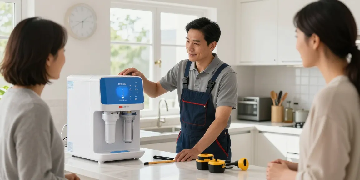 Waterdrop WFD-40W-L-A Water Filter Dispenser showcased by trusted local service provider during expert installation, guaranteeing quality home service.