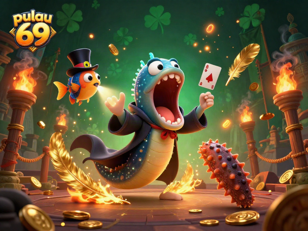 Experience the thrill of pulau 69 as a whimsical deep-sea gambling event unfolds.