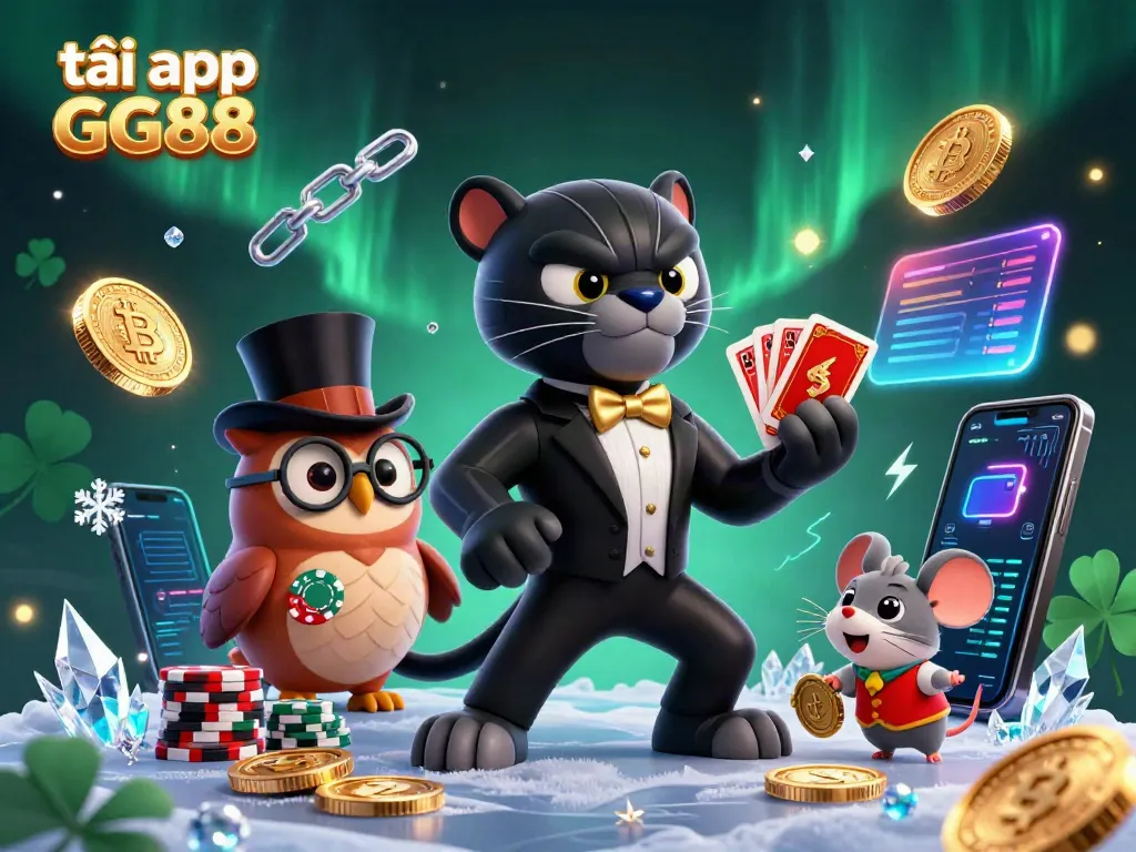Engage in the thrill of casino gaming and tải app GG88 with stylish characters and vibrant casino elements.