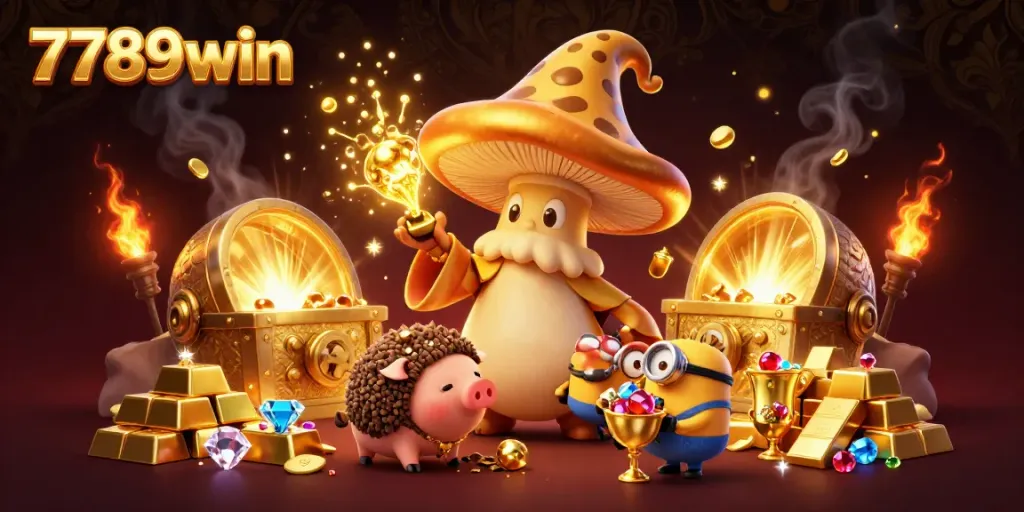 Experience exciting gaming magic at 7789win with treasure and golden surprises bursting forth.