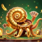 Engage with gavangtvs as the dazzling nautilus spins the roulette of fortune amidst a vibrant casino backdrop.