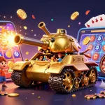Engage in thrilling gameplay with m88's captivating golden beetle tank casino scene, filled with excitement