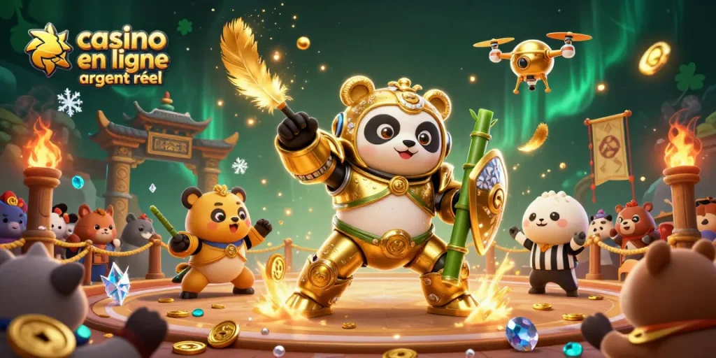 Jouez sur un casino en ligne argent réel et découvrez un univers de jeux immersifs illustrés en 3D.
