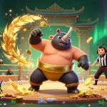 Engage with new882 in this exciting 3D casino world, featuring a sumo beetle champion and golden coins