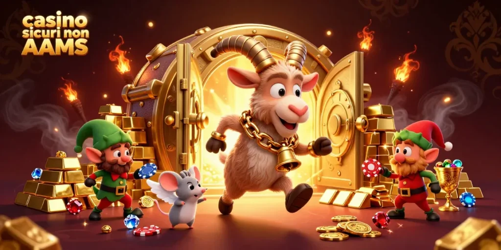 Gioca nei casino sicuri non AAMS con il Krampus e i suoi amici in un ambiente festoso e spettrale.