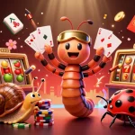Experience vibrant gameplay excitement with F8BET as cartoon characters engage in thrilling slot action.