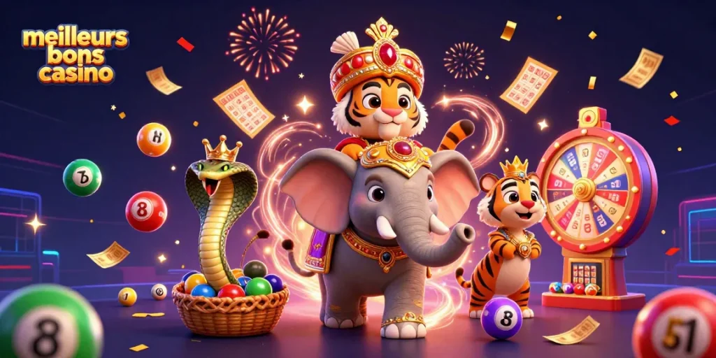 Découvrez les meilleurs bonus de casino en 2026 avec des personnages colorés et des éléments ludiques.