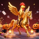 Dewatogel Login showcases a stunning 3D casino scene with vibrant characters and dynamic elements for an engaging experience.