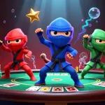 Azioni emozionanti in casino sicuri non AAMS con ninja e poker chips in mostra