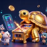 Gioca nei casino sicuri non AAMS con una tartaruga d'oro che offre slot e crypto.