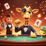 Experience thrilling gameplay with vn168 in this vibrant online casino illustration.