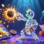 Experience the immersive world of Go8 with vibrant slots and winning themes in a dynamic casino scene.