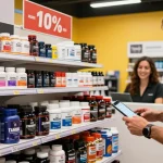 Astera Shop e-commerce display showcasing 70+ quality steroids with 10% discount.