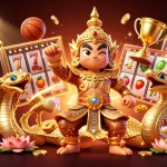Play with 8day's exciting slot machines surrounded by thrilling casino elements and vibrant energy.
