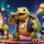 Kobe invites players to spin the slot and win jackpots with a snapping turtle mobster scene.