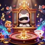 CWIN showcases unique games with mystical charm, featuring stunning illustrations of casino activity.