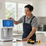 Waterdrop WFD-40W-L-A Water Filter Dispenser showcased by trusted local service provider during expert installation, guaranteeing quality home service.