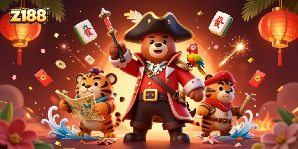 Experience the thrill of z188 casino with vibrant characters and dynamic gaming elements.