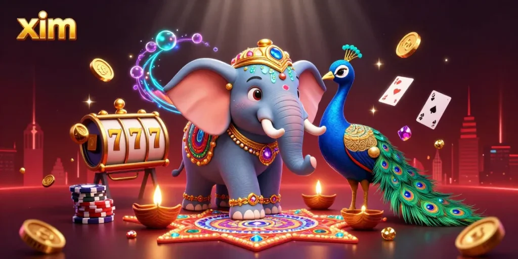 Spin the reels with xim for exciting wins in this vibrant casino scene.