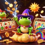 Spin to win with OKFUN in this vibrant, action-packed online casino scene!