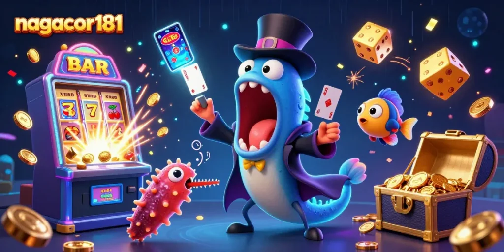 Experience thrilling gameplay with nagacor181's deluxe slot machines and unique underwater characters