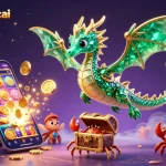 Experience thrilling betting with appkeonhacai featuring a fantasy sea dragon and vibrant casino elements.