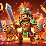 Experience nổ hũ excitement with dynamic slot reels, gold coins, and colorful gaming elements.