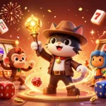 Experience the thrill of ee88 with a vibrant casino adventure featuring lucky symbols and dynamic characters.