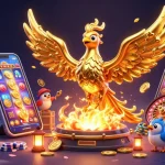 Spin and win with EE88's thrilling casino experience featuring a molten phoenix and slot games.